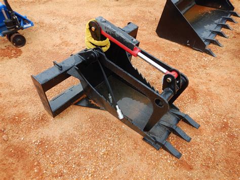 skid steer stump grapple attachment|heavy duty grapple hook.